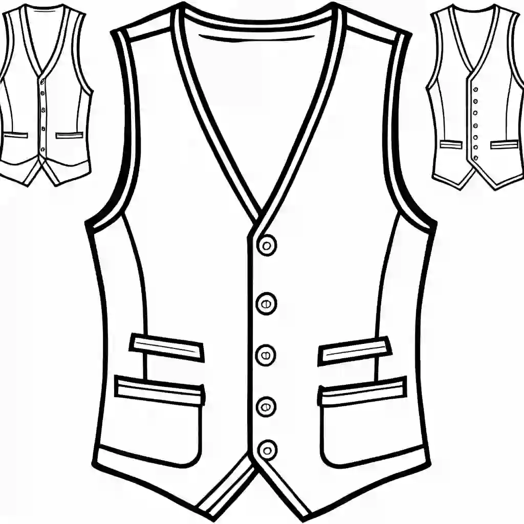 Waistcoats coloring pages